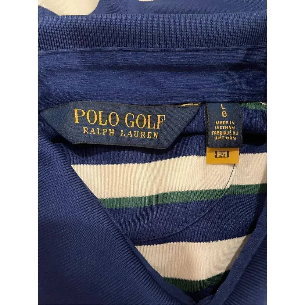 Ralph Lauren Polo Kiawah Golf Ocean Course Stripe Size Large PGA